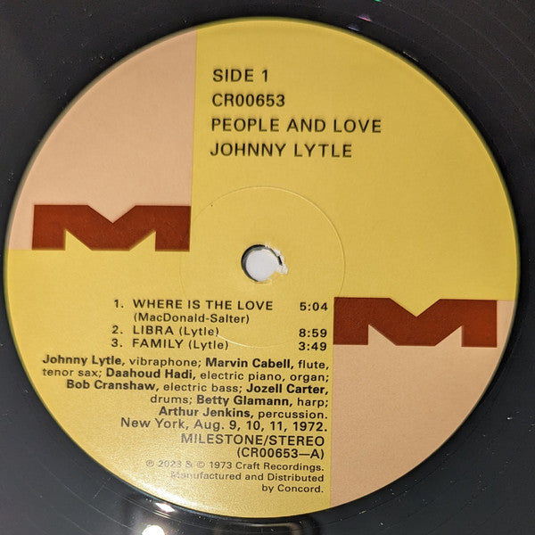 Johnny Lytle ~ People & Love (Vinyl) - Djungel & Jazz