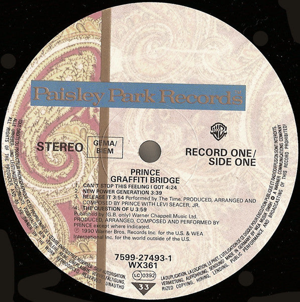 Prince ~ Graffiti Bridge (Vinyl) - Djungel & Jazz