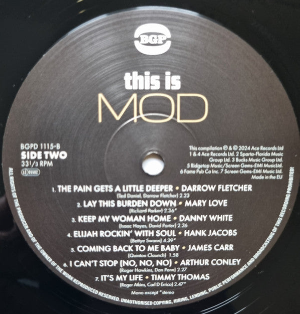 Various ~ This Is Mod 1960-1968 (Vinyl) - Djungel & Jazz