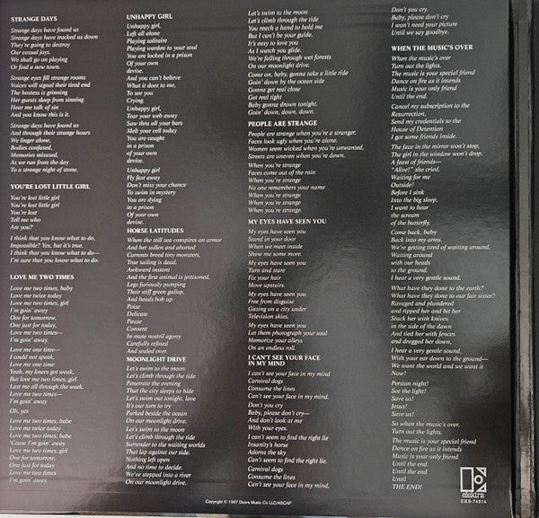 The Doors ~ Strange Days (Vinyl) - Djungel & Jazz
