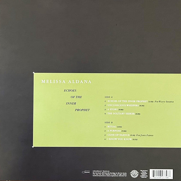 Melissa Aldana ~ Echoes Of The Inner Prophet (Vinyl) - Djungel & Jazz