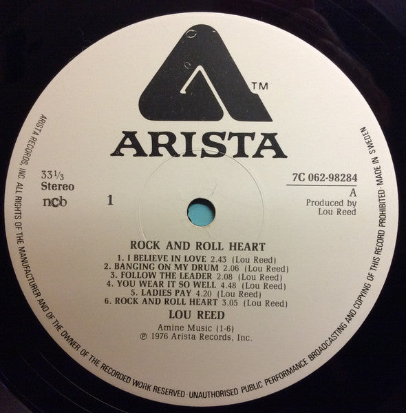 Lou Reed ~ Rock And Roll Heart (Vinyl) - Djungel & Jazz