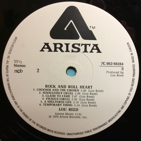 Lou Reed ~ Rock And Roll Heart (Vinyl) - Djungel & Jazz