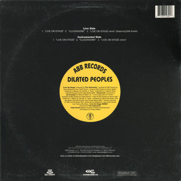 Dilated Peoples ~ Live On Stage / Clockwork (Vinyl) - Djungel & Jazz