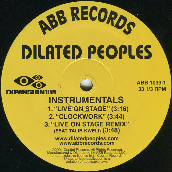 Dilated Peoples ~ Live On Stage / Clockwork (Vinyl) - Djungel & Jazz