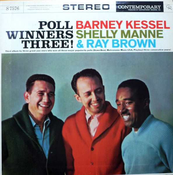 Barney Kessel, Shelly Manne & Ray Brown ~ Poll Winners Three! (Vinyl) - Djungel & Jazz