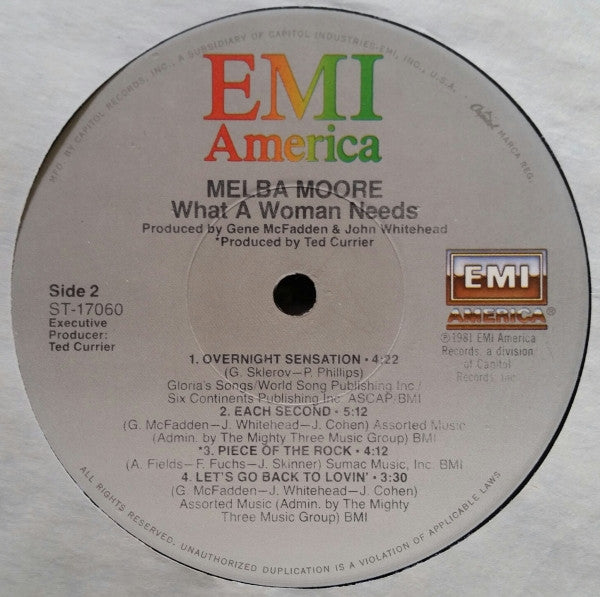 Melba Moore ~ What A Woman Needs (Vinyl) - Djungel & Jazz