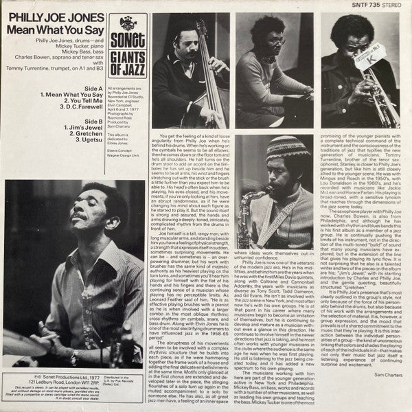 Philly Joe Jones ~ Mean What You Say (Vinyl) - Djungel & Jazz