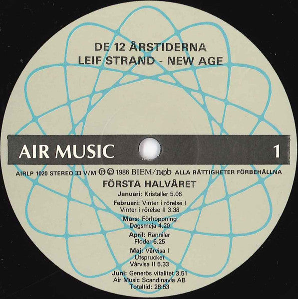 Leif Strand ~ New Age / De 12 Årstiderna (Vinyl) - Djungel & Jazz