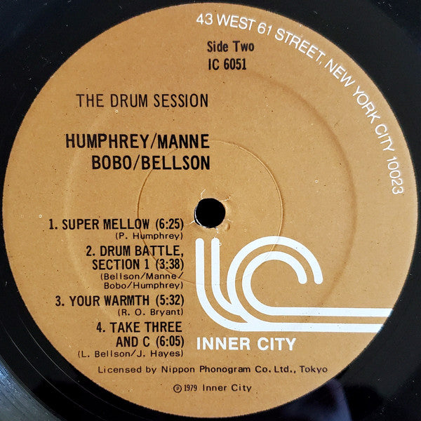 Paul Humphrey • Shelly Manne • Willie Bobo • Louis Bellson ~ The Drum Session (Vinyl) - Djungel & Jazz
