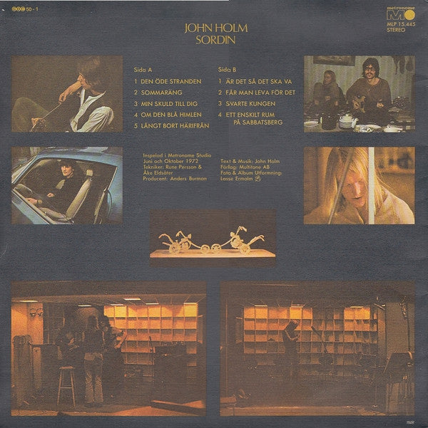 John Holm : Sordin (LP, Album, RP)