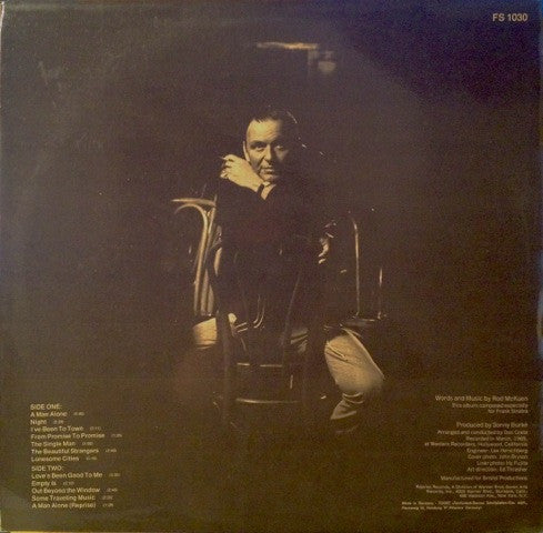 Frank Sinatra ~ A Man Alone (& Other Songs Of Rod McKuen) (Vinyl) - Djungel & Jazz