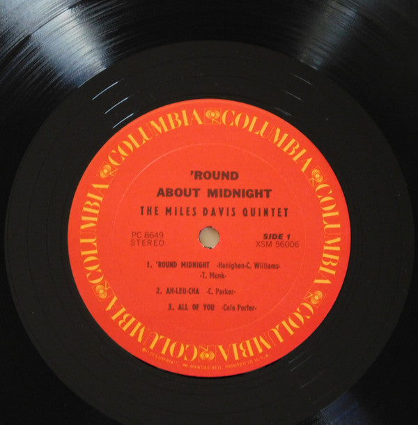 Miles Davis : 'Round About Midnight (LP, Album, RE)