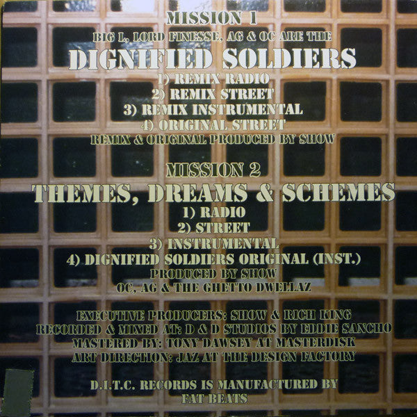 D.I.T.C. ~ Dignified Soldiers / Themes, Dreams & Schemes (Vinyl) - Djungel & Jazz