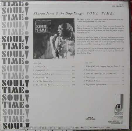 Sharon Jones & The Dap-Kings ~ Soul Time! (Soul Time Vol. 1) (Vinyl) - Djungel & Jazz