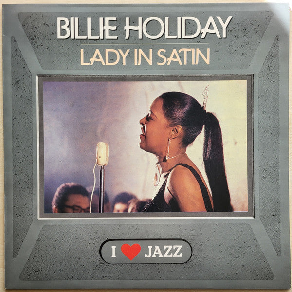 Billie Holiday With Ray Ellis And His Orchestra : Lady In Satin (LP, Album, RE, RP, Red)