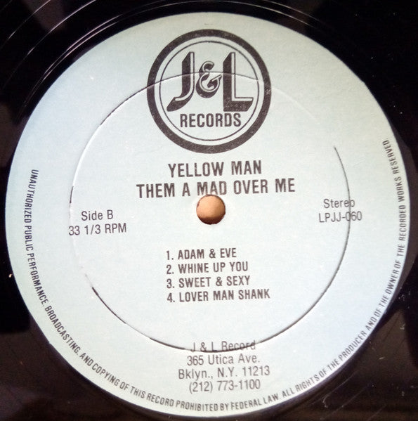 Yellowman : Them A Mad Over Me (LP, Album, blu)