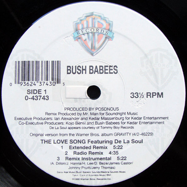 Bush Babees ~ The Love Song (The Remix) (Vinyl) - Djungel & Jazz