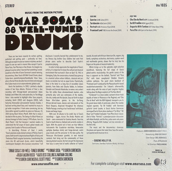 Omar Sosa ~ Omar Sosa's 88 Well-Tuned Drums (Vinyl) - Djungel & Jazz