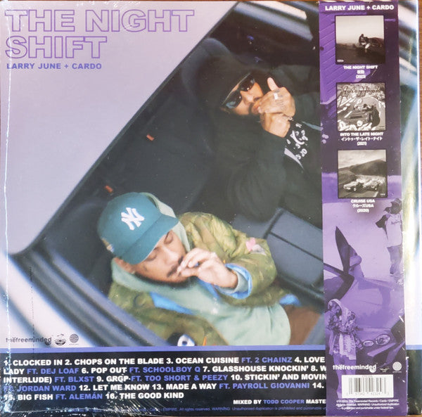 Larry June + Cardo (3) : The Night Shift (2xLP, Album, Cot)