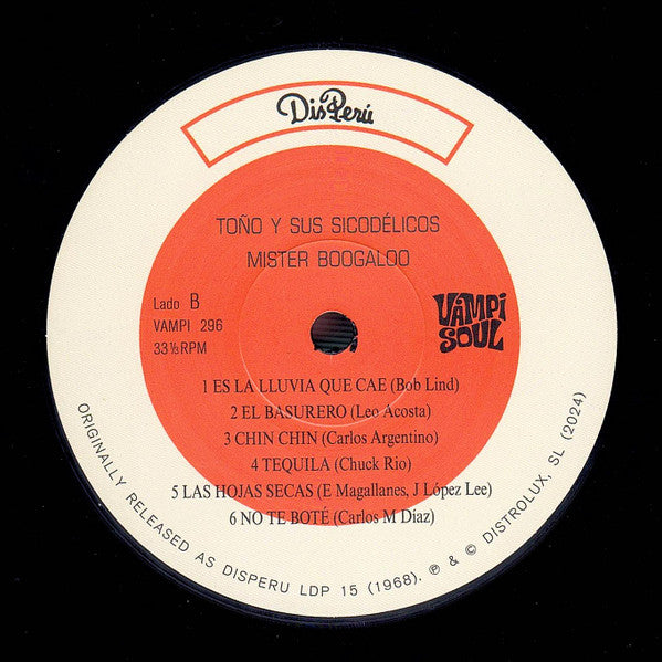 Toño Y Sus Sicodelicos ~ Mister Boogaloo (Vinyl) - Djungel & Jazz