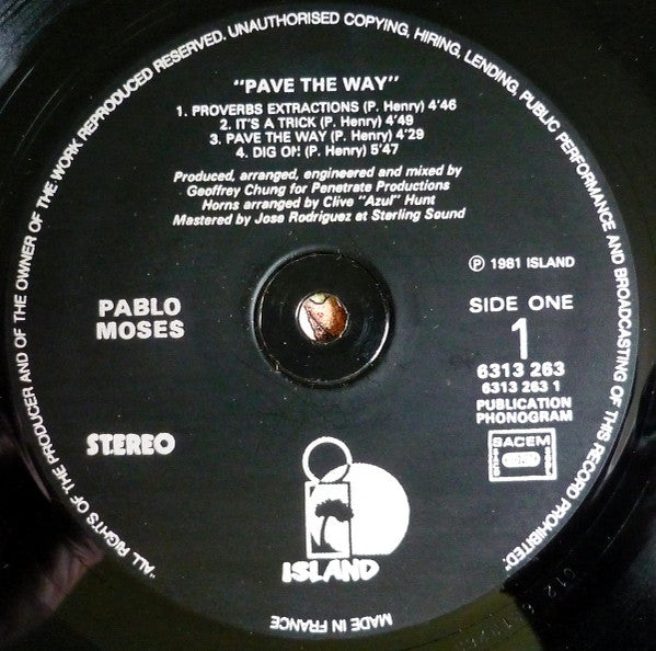 Pablo Moses ~ Pave The Way (Vinyl) - Djungel & Jazz
