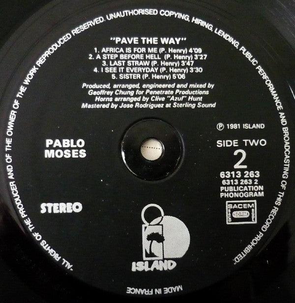 Pablo Moses ~ Pave The Way (Vinyl) - Djungel & Jazz