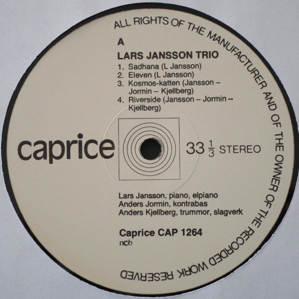 Lars Jansson Trio ~ Sadhana (Vinyl) - Djungel & Jazz