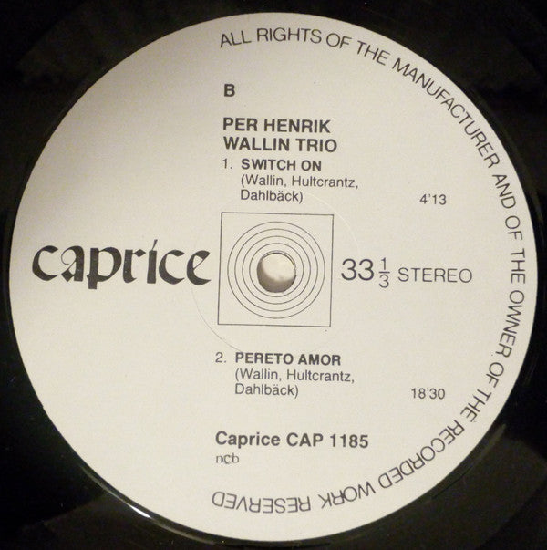 Per Henrik Wallin Trio ~ Per Henrik Wallin Trio (Vinyl) - Djungel & Jazz