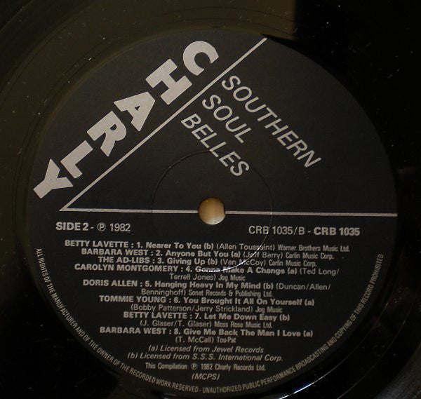 Various ~ Southern Soul Belles (Vinyl) - Djungel & Jazz