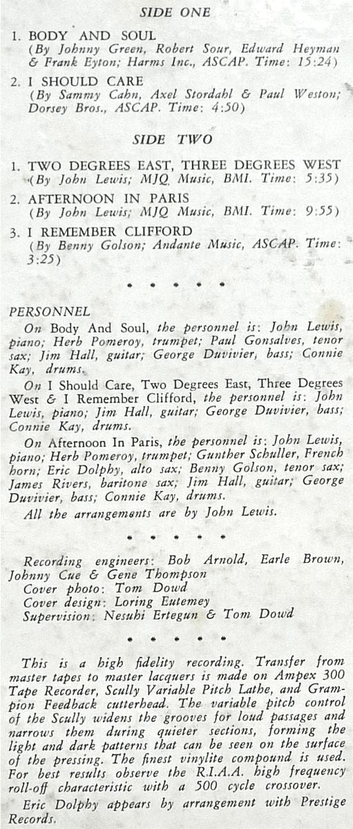 John Lewis ~ The Wonderful World Of Jazz (Vinyl) - Djungel & Jazz