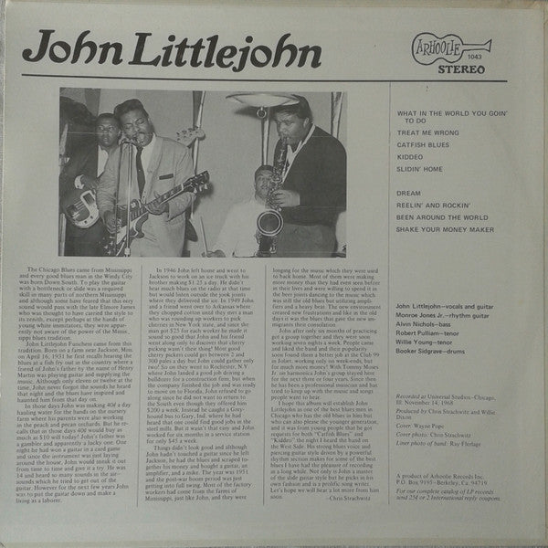 John Littlejohn ~ John Littlejohn's Chicago Blues Stars (Vinyl) - Djungel & Jazz