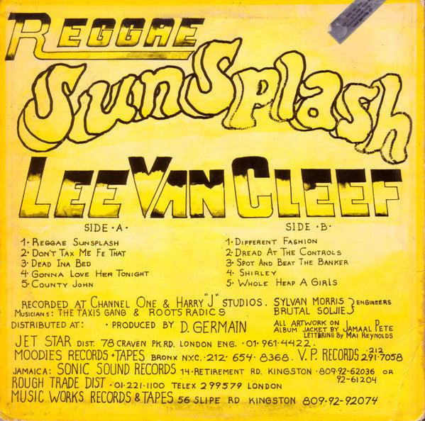 Lee Van Cleef (2) : Reggae SunSplash (LP, Album)