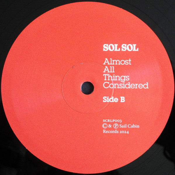 SOL SOL ~ Almost All Things Considered (Vinyl) - Djungel & Jazz