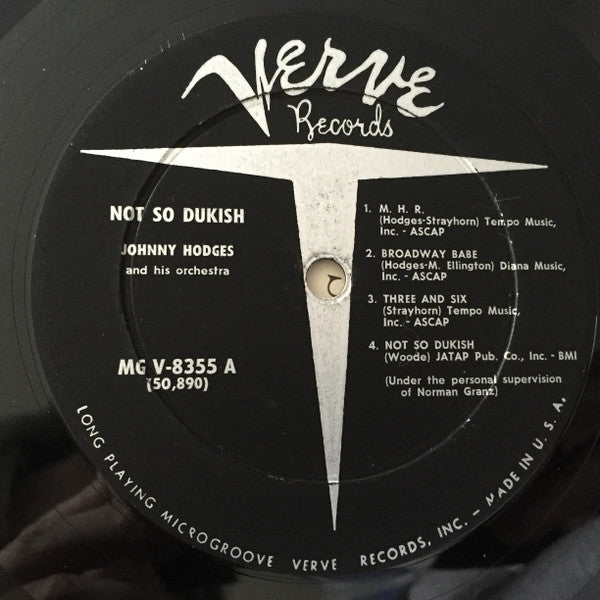 Johnny Hodges And His Orchestra : Not So Dukish (LP, Album)