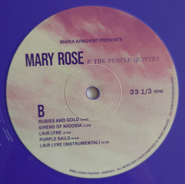 Maria Arnqvist : Maria Arnqvist Presents Mary Rose And The Purple Quintet (LP, Album, Ltd)