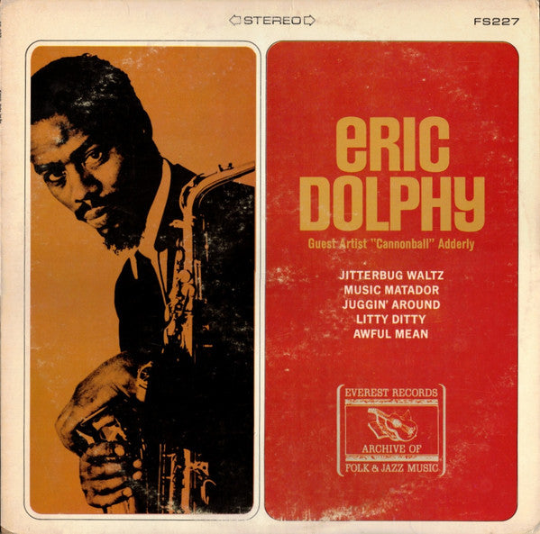 Eric Dolphy Guest Artist "Cannonball" Adderly ~ Eric Dolphy (Vinyl) - Djungel & Jazz