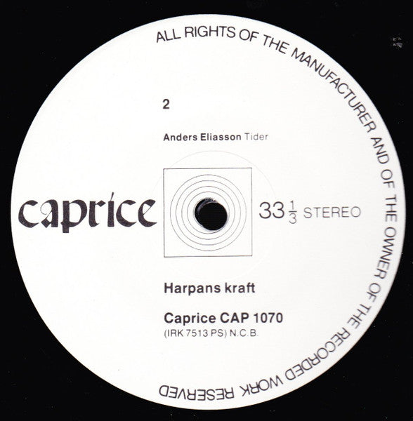 Harpans Kraft . Hanson* / Mellnäs* / Sandström* / Börtz* / Eliasson* : Harpans Kraft (LP, Album)