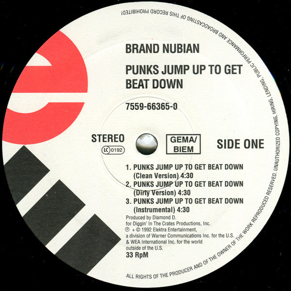 Brand Nubian ~ Punks Jump Up To Get Beat Down (Vinyl) - Djungel & Jazz