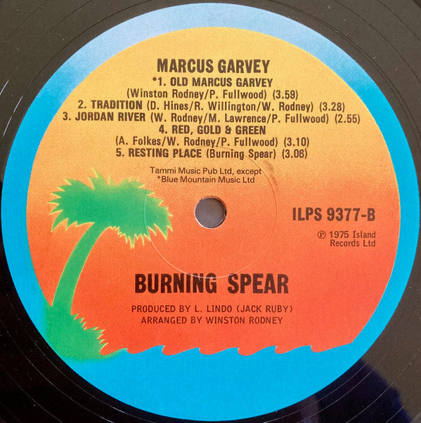 Burning Spear : Marcus Garvey (LP, Album, RE, A1/)
