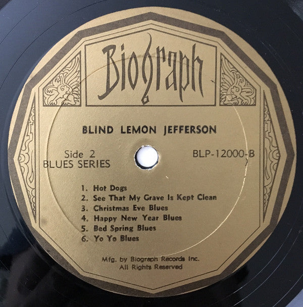 Blind Lemon Jefferson ~ 1926-29 (Vinyl) - Djungel & Jazz