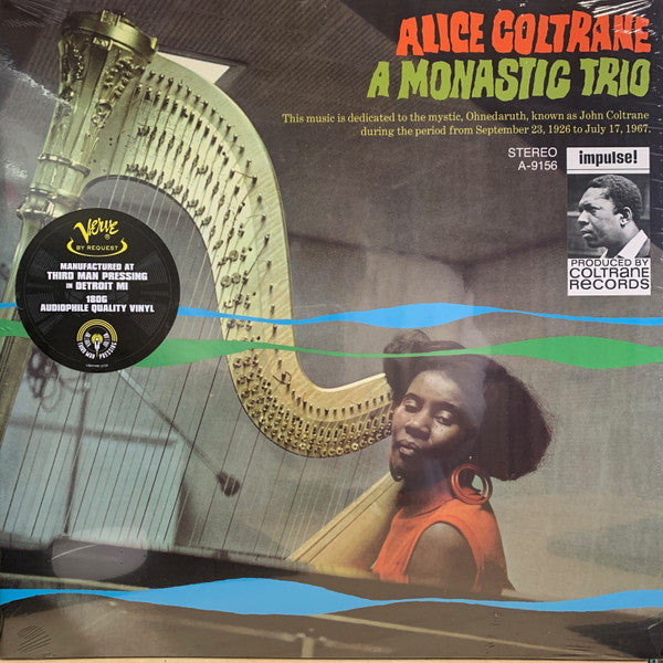 Alice Coltrane ~ A Monastic Trio (Vinyl) - Djungel & Jazz