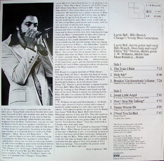 Lurrie Bell - Billy Branch ~ Chicago's Young Blues Generation (Vinyl) - Djungel & Jazz