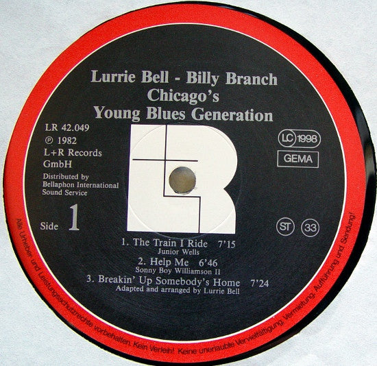Lurrie Bell - Billy Branch ~ Chicago's Young Blues Generation (Vinyl) - Djungel & Jazz