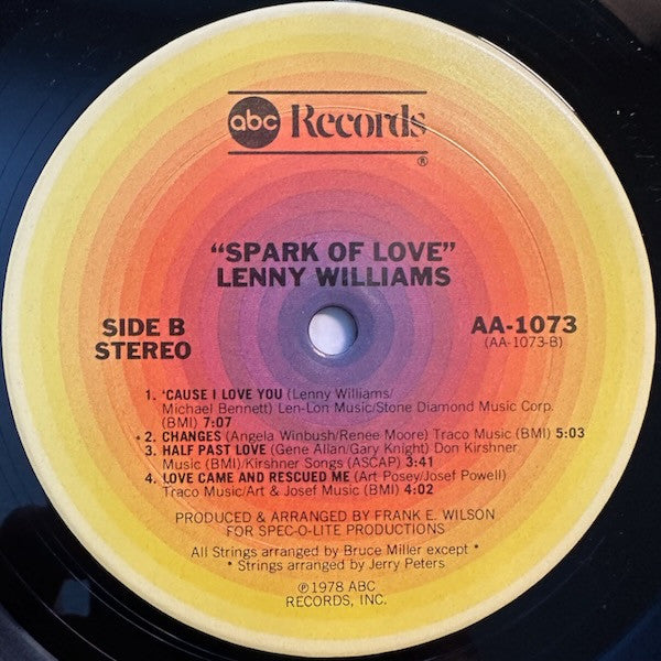 Lenny Williams ~ Spark Of Love (Vinyl) - Djungel & Jazz