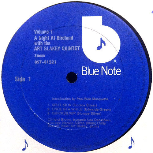 Art Blakey Quintet ~ A Night At Birdland (Volume 1) (Vinyl) - Djungel & Jazz