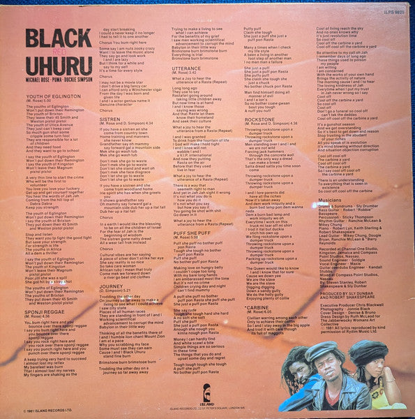 Black Uhuru ~ Red (Vinyl) - Djungel & Jazz