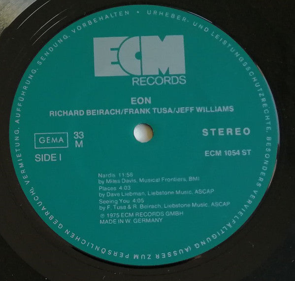 Richard Beirach ~ Eon (Vinyl) - Djungel & Jazz