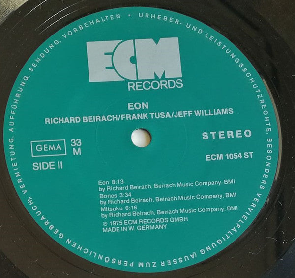 Richard Beirach ~ Eon (Vinyl) - Djungel & Jazz