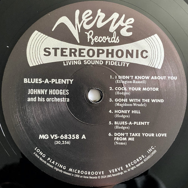 Johnny Hodges And His Orchestra ~ Blues A-Plenty (Vinyl) - Djungel & Jazz
